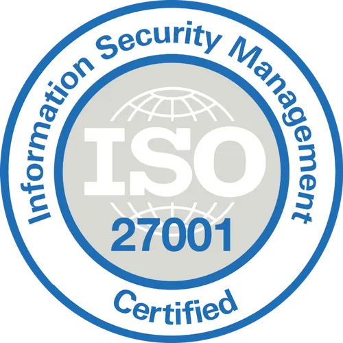 ISO/IEC 27001 Certified